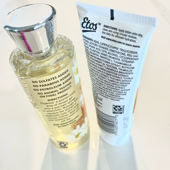 ‼️ SALE ‼️ 2x ETOS HONEY CHAMOMILE HAND LOTION & SHOWER GEL - Picture 2 of 4
